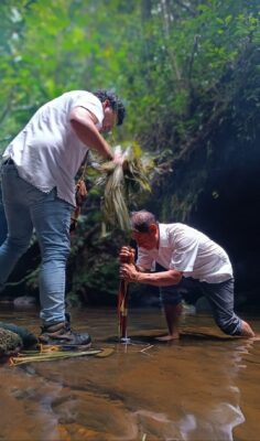 THE SHAMAN , TAITA AT THE RETREAT