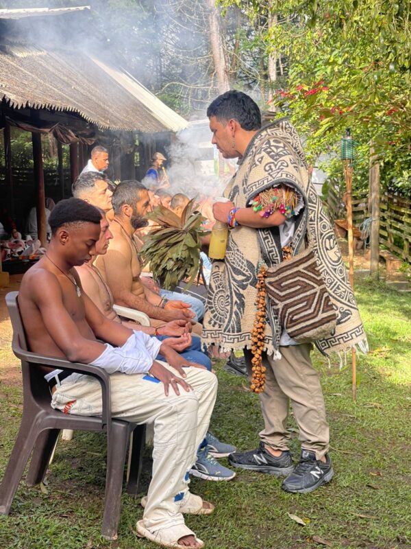 the shaman in the ayahuasca ceremony