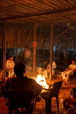 the maloka at the ayahuasca ceremony in colombia