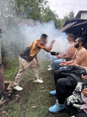 the shaman in the ayahuasca ceremony